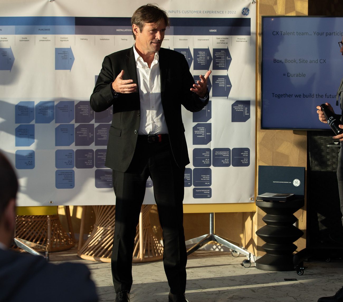 Roland Gueret en animation de coaching